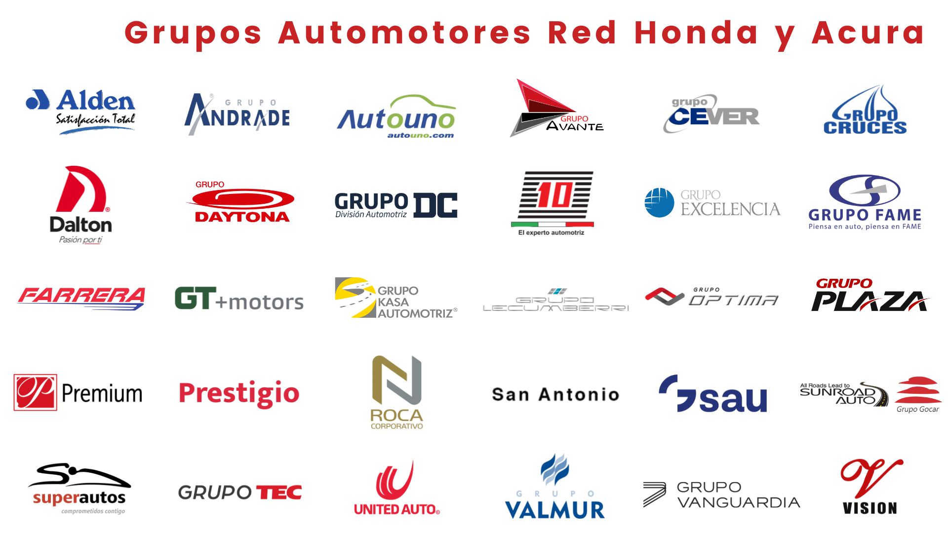 Grupos Red Honda Acura NOV21